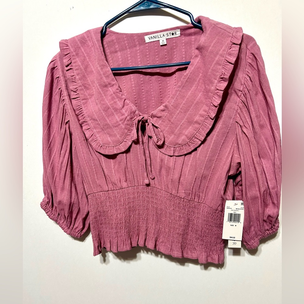 Vanilla Star Mesa Rose Blouse NWT